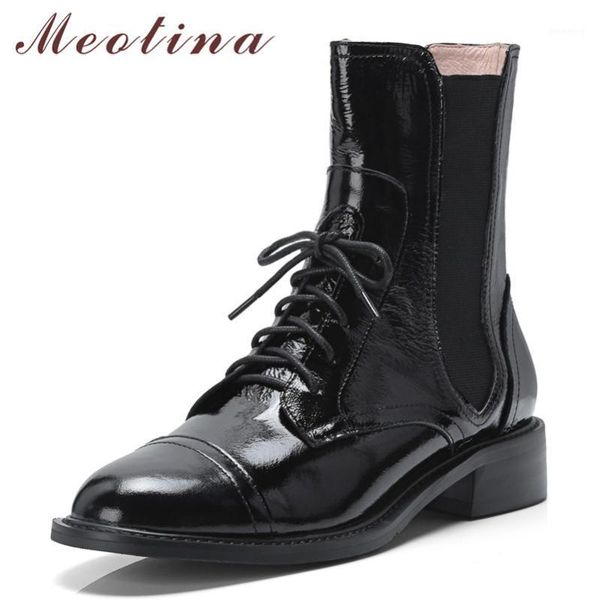 boots meotina autumn ankle women natural genuine leather chunky heel short fashion lace up shoes lady black spring size 391
boots meotina autumn ankle women natural genuine leather chunky heel short fashion lace up shoes lady black spring size 391