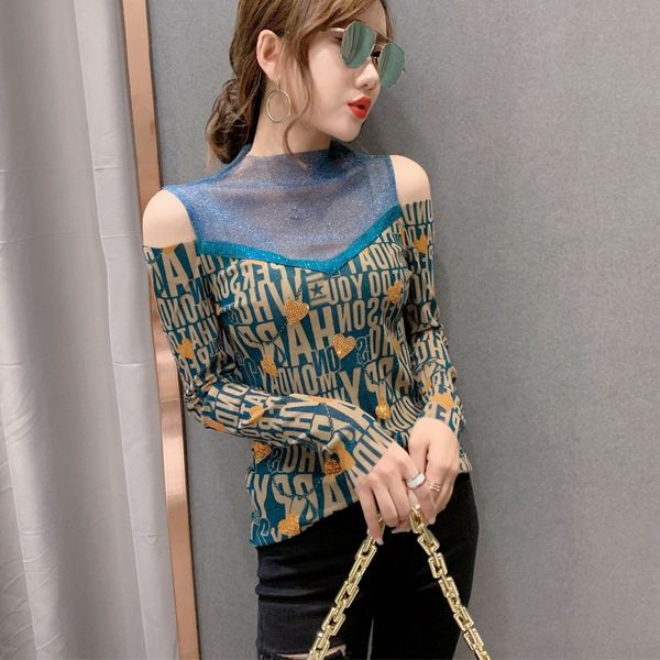 half high collar beautiful bottom t- t-shirtg shirt women wearshoulder t-shirt in autumn and winternew european products in 2020 dcq6a dcq6a, White
half high collar beautiful bottom t- t-shirtg shirt women wearshoulder t-shirt in autumn and winternew european products in 2020 dcq6a dcq6a, White
