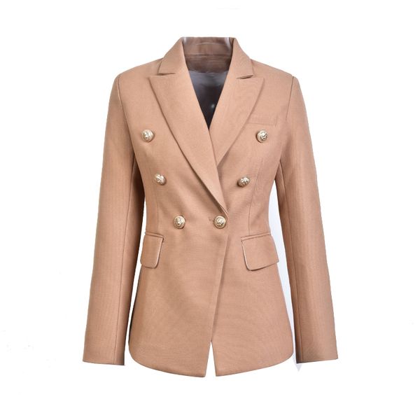 women blazer european casual slim fitness metal gold button jacket blazer feminino white black khaki colors female
women blazer european casual slim fitness metal gold button jacket blazer feminino white black khaki colors female