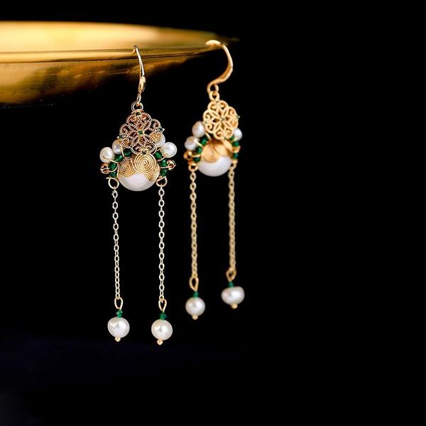 delicate face shape long tassel earrings for women vintage handmade freshwater pearl piercing hanging earrings jewelry eh001, Silver
delicate face shape long tassel earrings for women vintage handmade freshwater pearl piercing hanging earrings jewelry eh001, Silver