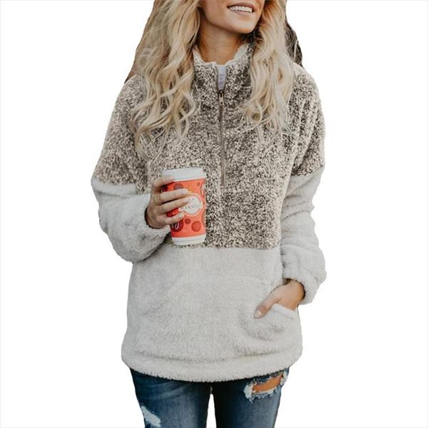 women winter sweaters turtleneck sherpa fleece faux fur pullover loose long sleeve warm wearing 2018 autumn new casual sweater, White;black
women winter sweaters turtleneck sherpa fleece faux fur pullover loose long sleeve warm wearing 2018 autumn new casual sweater, White;black
