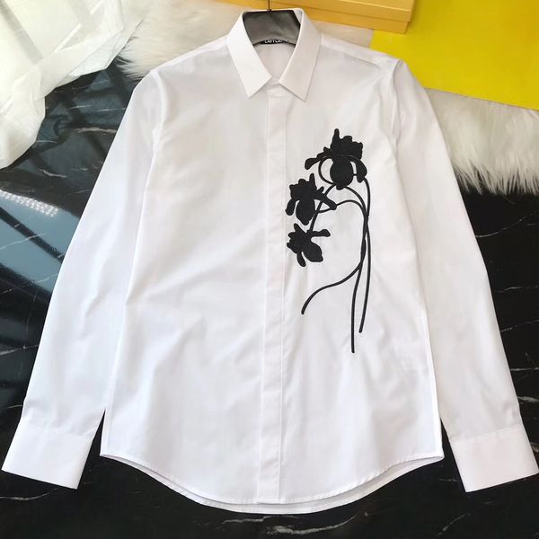mens cotton dress shirt men embroidery chinese style lotus slim fit casual shirts dy2321 8nb7, White;black
mens cotton dress shirt men embroidery chinese style lotus slim fit casual shirts dy2321 8nb7, White;black