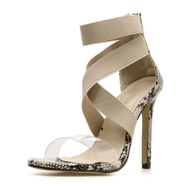 2021 new women's snake sandals ladies transparent stilettos summer high heels cross pu shoes woman sandal qvld, Black
2021 new women's snake sandals ladies transparent stilettos summer high heels cross pu shoes woman sandal qvld, Black
