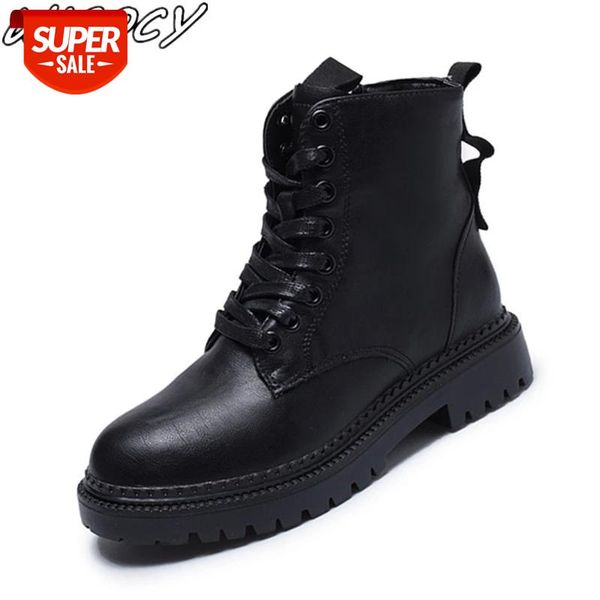 winter retro short tube women boots solid color round head shallow mouth laceup flat women's boots zapatillas mujer leather pu #5t8q, Black
winter retro short tube women boots solid color round head shallow mouth laceup flat women's boots zapatillas mujer leather pu #5t8q, Black