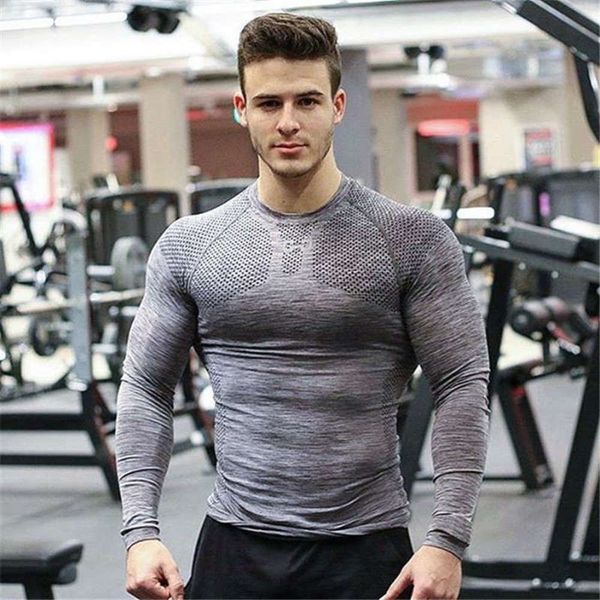 men's sleeve new tight and long breathable quick dry sports running basketball training fitness clothes, Gray
men's sleeve new tight and long breathable quick dry sports running basketball training fitness clothes, Gray
