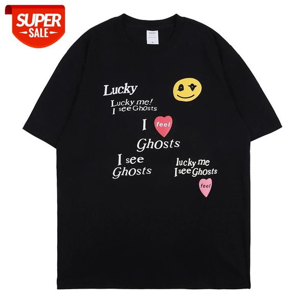 kanye west ""i see ghost"" summer tshirt men and women o neck loose cotton tshirts short sleeve oversize hip hop t-shirt, White;black
kanye west ""i see ghost"" summer tshirt men and women o neck loose cotton tshirts short sleeve oversize hip hop t-shirt, White;black