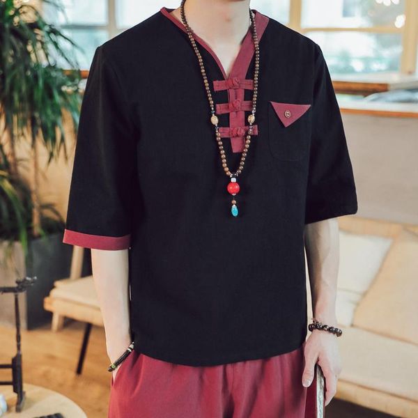 v-collar chinese style shirt men slim fit korea clothes men half sleeve 2020 summer shirt masculina traditional clothing man 5xl, Red
v-collar chinese style shirt men slim fit korea clothes men half sleeve 2020 summer shirt masculina traditional clothing man 5xl, Red