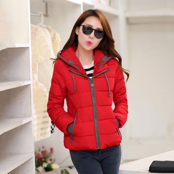 plus size slim women coats 2020 women's winter jackets korean style solid hooded cotton padded thick puffer female parka warm1, Black
plus size slim women coats 2020 women's winter jackets korean style solid hooded cotton padded thick puffer female parka warm1, Black