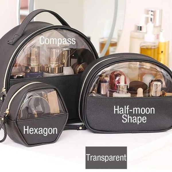 portable travel cosmetic storage bag pu leather transparent handbag for women girls xin-shipping
portable travel cosmetic storage bag pu leather transparent handbag for women girls xin-shipping