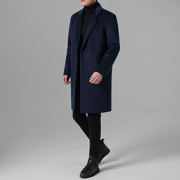 autumn and winter 2020 windbreaker korean medium length woolen men's quality assurance leisure trend coat, Black;brown
autumn and winter 2020 windbreaker korean medium length woolen men's quality assurance leisure trend coat, Black;brown