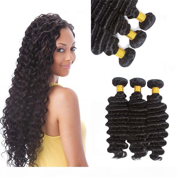 7a unprocessed cuticle aligned hair brazilian deep wave weft remy human hair extensions peruvian indian malaysian dyeable, Black
7a unprocessed cuticle aligned hair brazilian deep wave weft remy human hair extensions peruvian indian malaysian dyeable, Black
