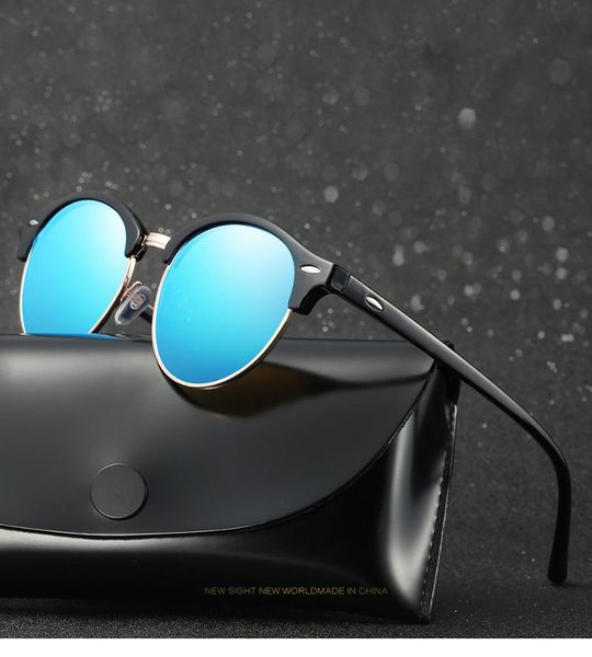 sunglasses hdsunfly polarized round men women brand designer club classic sun glasses driving semi rimless eyewear, White;black
sunglasses hdsunfly polarized round men women brand designer club classic sun glasses driving semi rimless eyewear, White;black