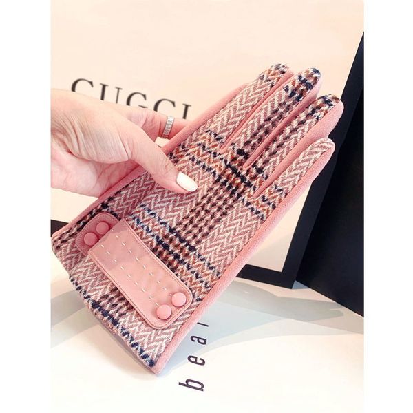 wool like warm gloves in autumn winter women' pu leather striped plaid suede touch screen thicken to prevent wind and cold, Blue;gray
wool like warm gloves in autumn winter women' pu leather striped plaid suede touch screen thicken to prevent wind and cold, Blue;gray