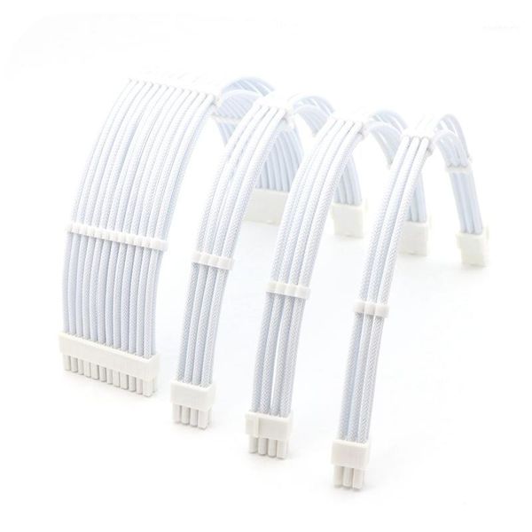 basic extension cable kit - 180 degree full white color atx 24pin/ 4+4pin, pci-e 6+2pin/ 6pin power extension cable.1
basic extension cable kit - 180 degree full white color atx 24pin/ 4+4pin, pci-e 6+2pin/ 6pin power extension cable.1