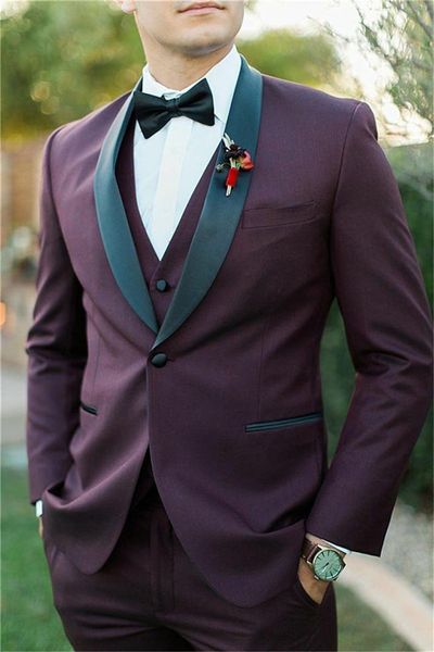 brand new groomsmen shawl black lapel groom tuxedos burgundy men suits wedding/prom/dinner man blazer ( jacket+pants+tie+vest, Black;gray
brand new groomsmen shawl black lapel groom tuxedos burgundy men suits wedding/prom/dinner man blazer ( jacket+pants+tie+vest, Black;gray