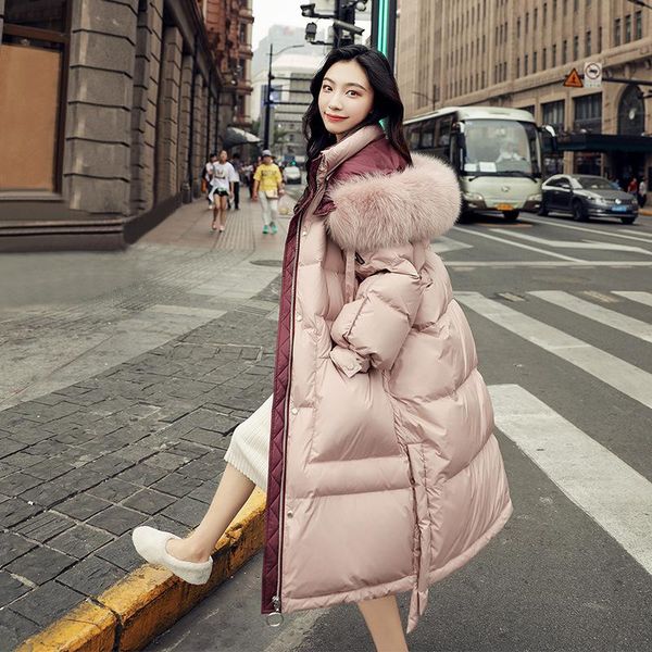 women's down & parkas jacket long woman coat female real fur collar hooded parka warm winter clothes 2021 mujeres abrigos pph1336, Black
women's down & parkas jacket long woman coat female real fur collar hooded parka warm winter clothes 2021 mujeres abrigos pph1336, Black