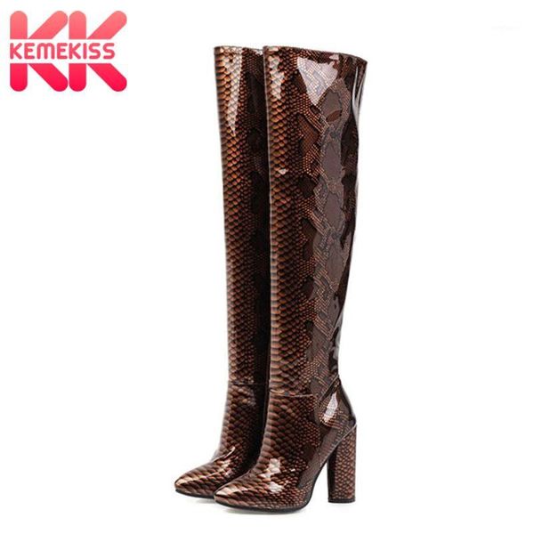 kemekiss leather pattern over the knee high boots for women shoes thick heel zipper pointed toe female footwear size 33-461, Black
kemekiss leather pattern over the knee high boots for women shoes thick heel zipper pointed toe female footwear size 33-461, Black