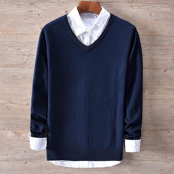 new italy style brand cotton sweaters male fashion navy blue solid sweater men autumn and winter v-neck knitted sweter trui1, White;black
new italy style brand cotton sweaters male fashion navy blue solid sweater men autumn and winter v-neck knitted sweter trui1, White;black