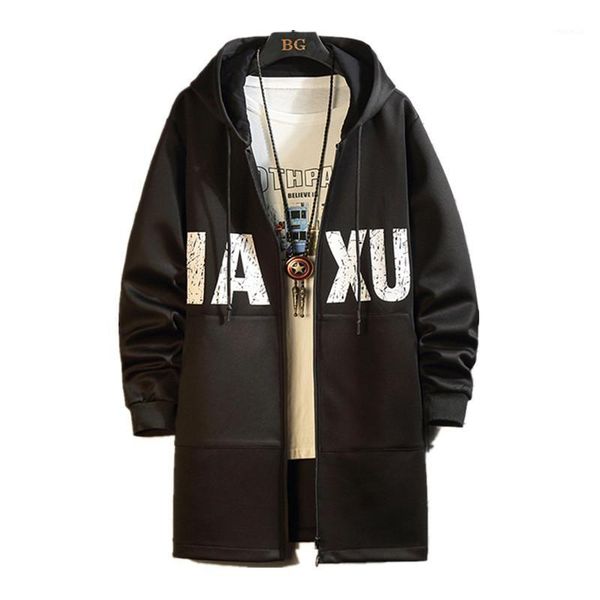 long trench coat jacket men cotton autumn spring black hip hop japanese coats streetwear men's hooded casual jackets1, Tan;black 
long trench coat jacket men cotton autumn spring black hip hop japanese coats streetwear men's hooded casual jackets1, Tan;black