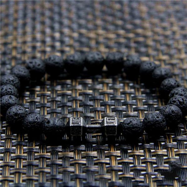 beaded, strands classic black beaded bracelet for women men tiny dumbbells volcanic rocks beads lady bangles elastic hand chain accessories
beaded, strands classic black beaded bracelet for women men tiny dumbbells volcanic rocks beads lady bangles elastic hand chain accessories
