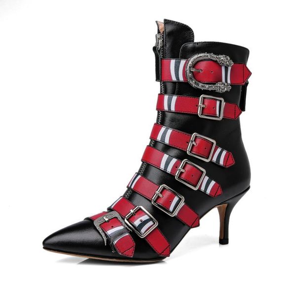 boots xiuningyan women ankle genuine leather thin high heel pointed toe botas mujer female short buckle rubber knight 2021, Black
boots xiuningyan women ankle genuine leather thin high heel pointed toe botas mujer female short buckle rubber knight 2021, Black