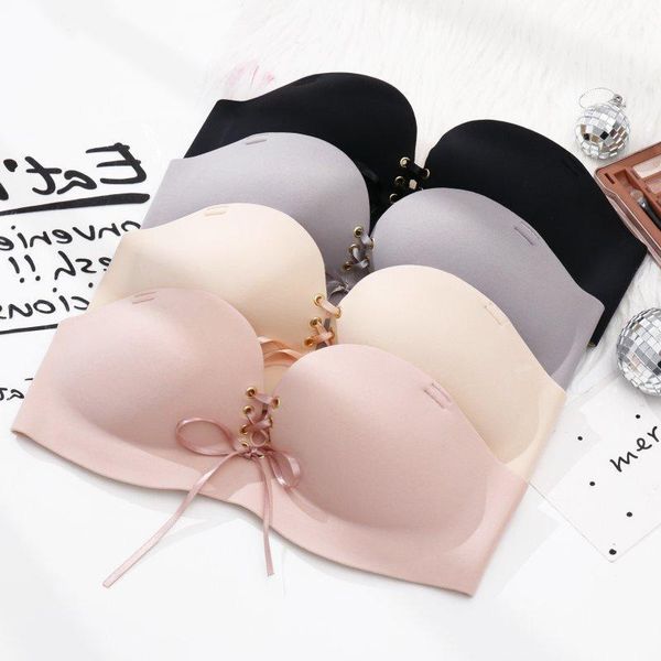 women bra drawstring strapless slip-proof one-piece non-marking seamless rimless tube gathered invisible bra1, Red;black
women bra drawstring strapless slip-proof one-piece non-marking seamless rimless tube gathered invisible bra1, Red;black