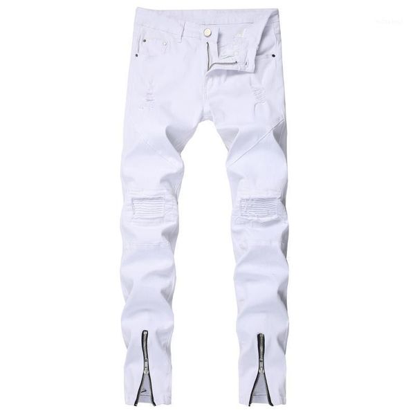 in the spring of 2020 young men's feet hole cultivate one's morality zipper jeans stretch feet white denim trousers1, Blue
in the spring of 2020 young men's feet hole cultivate one's morality zipper jeans stretch feet white denim trousers1, Blue