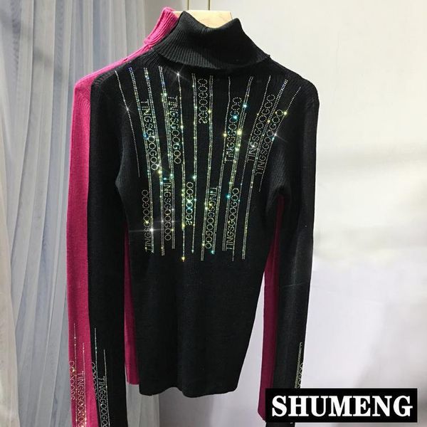 new fashion drilling turtleneck long sleeve knitted shirt women's autumn and winter pullover casual knitwear1, White;black
new fashion drilling turtleneck long sleeve knitted shirt women's autumn and winter pullover casual knitwear1, White;black