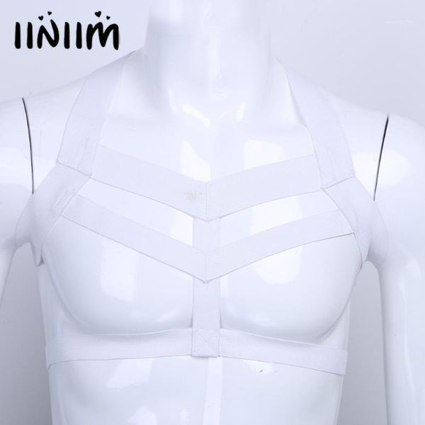 black white men lingerie nylon body chest harness hollow out bondage costume shapers for men's nightclub party wear1, Black;brown
black white men lingerie nylon body chest harness hollow out bondage costume shapers for men's nightclub party wear1, Black;brown
