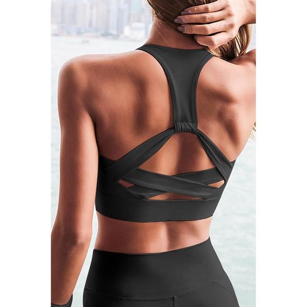 women strap push up sports bra for women gym running yoga bra vest hollow out sportswear underwear, White;black
women strap push up sports bra for women gym running yoga bra vest hollow out sportswear underwear, White;black