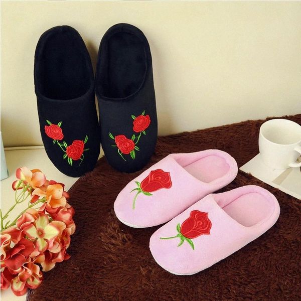 women indoor slippers 2019 spring autumn flat shoes woman slip on home slipper rose embroider shor plush female bedroom slides #fd4t, Black
women indoor slippers 2019 spring autumn flat shoes woman slip on home slipper rose embroider shor plush female bedroom slides #fd4t, Black