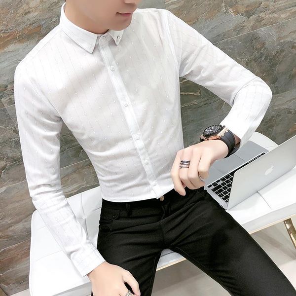 men's dress shirts spring men shirt tuxedo 2021 casual striped mens long sleeve slim fit night club work social clothing 3xl1, White;black
men's dress shirts spring men shirt tuxedo 2021 casual striped mens long sleeve slim fit night club work social clothing 3xl1, White;black