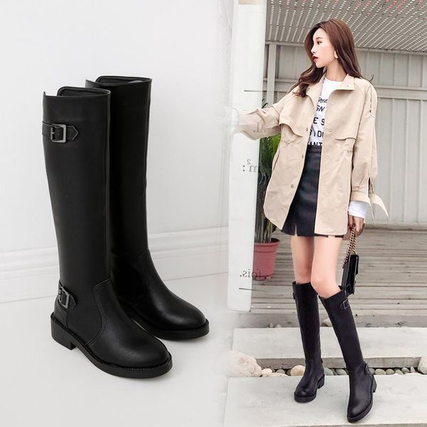 rock shoes woman leather booties luxury designer thigh high heels high round toe low fashion ladies mid calf, Black
rock shoes woman leather booties luxury designer thigh high heels high round toe low fashion ladies mid calf, Black