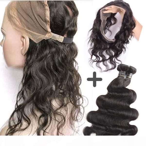 brazilian virgin hair body wave 3 bundles with 360 full lace frontal closure peruvian indian malaysian cambodian human hair with closures, Black
brazilian virgin hair body wave 3 bundles with 360 full lace frontal closure peruvian indian malaysian cambodian human hair with closures, Black