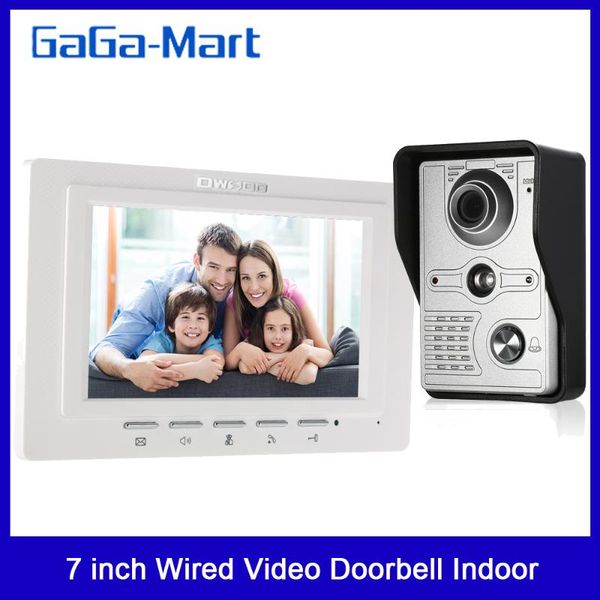 7 inch wired video doorbell indoor monitor with ir-cut rainproof outdoor camera visual intercom two-way audio remote unlock
7 inch wired video doorbell indoor monitor with ir-cut rainproof outdoor camera visual intercom two-way audio remote unlock
