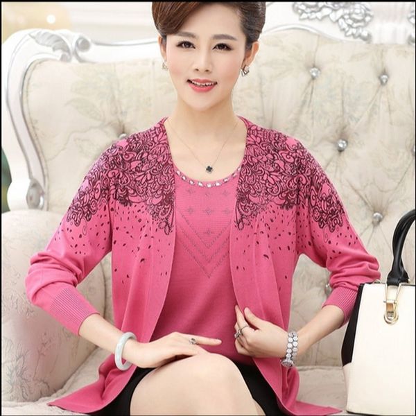 spring auutumn middle age mother clothing set female cardigan fashion sweater floral women outerwea qh0194 y200910, White;black
spring auutumn middle age mother clothing set female cardigan fashion sweater floral women outerwea qh0194 y200910, White;black