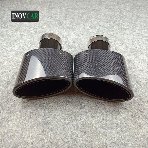 left & right new od 90mm 155mm glossy black stainless steel oval shape exhaust tail pipe for all cars single muffler tips1
left & right new od 90mm 155mm glossy black stainless steel oval shape exhaust tail pipe for all cars single muffler tips1