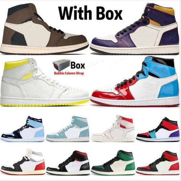 2020 with box jumpman 1 1s mens basketball shoes obsidian unc fearless travis turbo green chicago sports trainers sneakers size 36-47
2020 with box jumpman 1 1s mens basketball shoes obsidian unc fearless travis turbo green chicago sports trainers sneakers size 36-47
