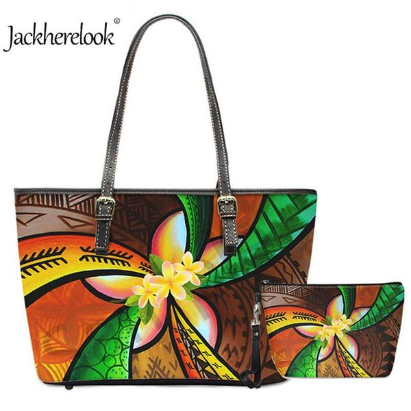 jackherelook ladies pu leather tribal polynesian plumeria flower pattern 2pcs/set large capacity zipper storager bolsa mujer
jackherelook ladies pu leather tribal polynesian plumeria flower pattern 2pcs/set large capacity zipper storager bolsa mujer