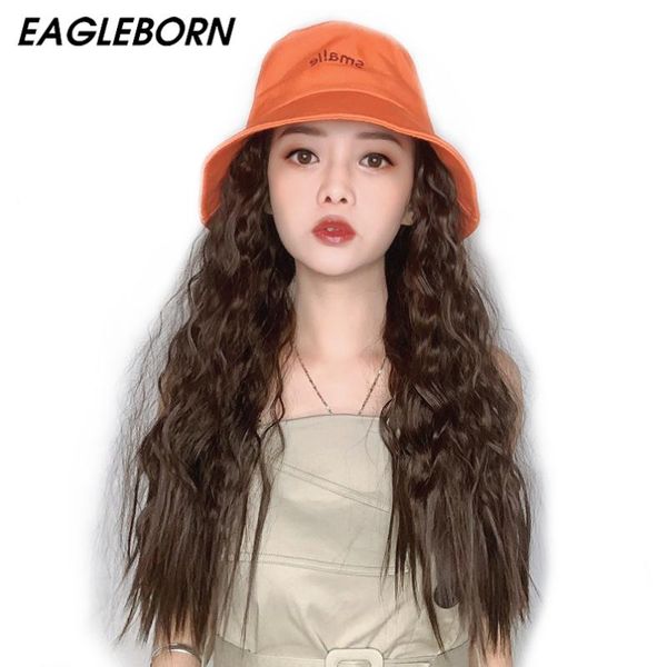 2020 new bucket hat wig detachable woman long hair wig natural black curly wave hair fashion long hood women bucket hat, Blue;gray
2020 new bucket hat wig detachable woman long hair wig natural black curly wave hair fashion long hood women bucket hat, Blue;gray