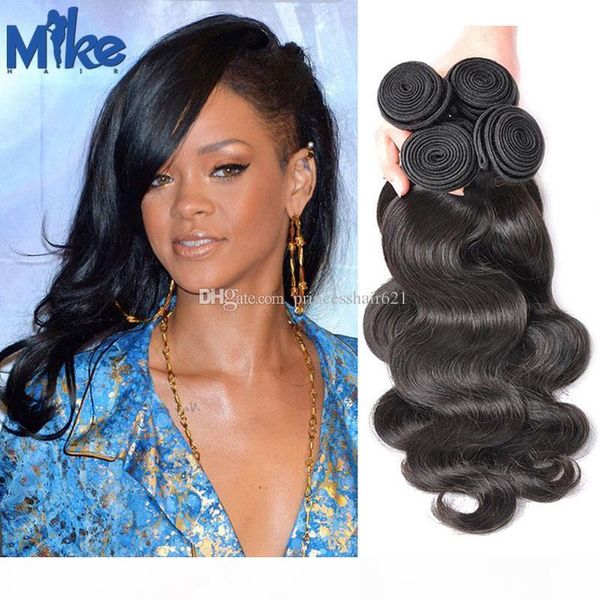 mikehair brazilian hair body wave hair weaves 100g double wefted #1b natural color unprocessed brazilian remy human hair extensions 4pcs lot, Black
mikehair brazilian hair body wave hair weaves 100g double wefted #1b natural color unprocessed brazilian remy human hair extensions 4pcs lot, Black