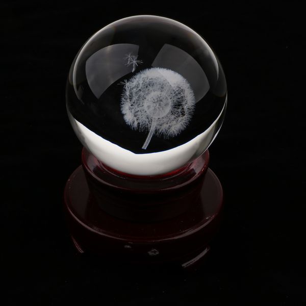 80mm dandelion glass crystal ball fengshui decorative ball home office decor (no stand, Black
80mm dandelion glass crystal ball fengshui decorative ball home office decor (no stand, Black