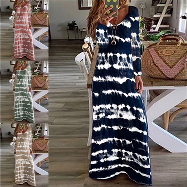 ladies stripe printing dress fashion trend long sleeve round neck loose long skirts designer female autumn new plus size casual dress, Black;gray
ladies stripe printing dress fashion trend long sleeve round neck loose long skirts designer female autumn new plus size casual dress, Black;gray