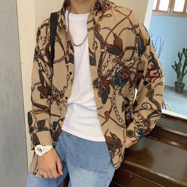 men's casual shirts spring and autumn men plus size long sleeve japanese retro shirt mens trendy clothes streetwear printed chic, White;black
men's casual shirts spring and autumn men plus size long sleeve japanese retro shirt mens trendy clothes streetwear printed chic, White;black