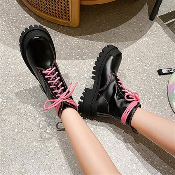 boots timalina women ankle thick sole short booties fashion platform shoes woman riding round toe rubber pu1, Black
boots timalina women ankle thick sole short booties fashion platform shoes woman riding round toe rubber pu1, Black