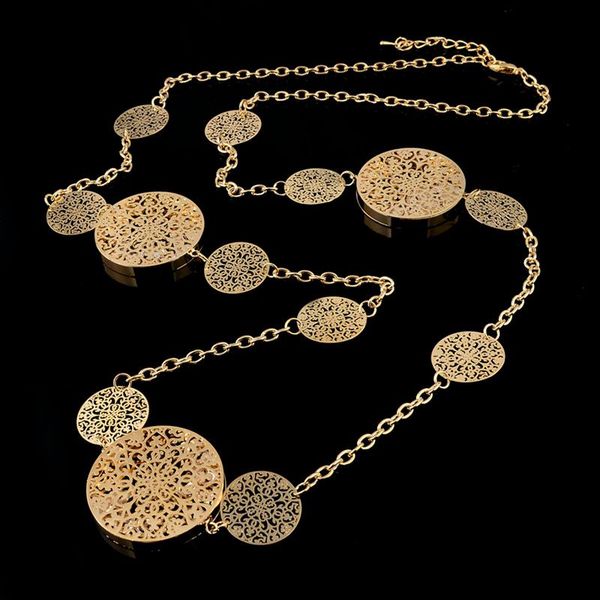 pendant necklaces 2021 arrival round statement necklace for women gold color flower long crystal jewelry collares sne150004, Silver
pendant necklaces 2021 arrival round statement necklace for women gold color flower long crystal jewelry collares sne150004, Silver