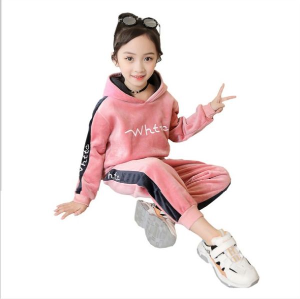children sport sets 2020 autumn winter girls and boys clothes 2 pieces casual sets gold velvet tracksuit for girls suits kids clothes, White
children sport sets 2020 autumn winter girls and boys clothes 2 pieces casual sets gold velvet tracksuit for girls suits kids clothes, White