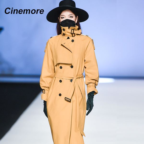 cinemore 2020 new arrival autumn trench coat women double breasted long outerwear for lady overcoat women 9003 lj201128, Tan;black
cinemore 2020 new arrival autumn trench coat women double breasted long outerwear for lady overcoat women 9003 lj201128, Tan;black