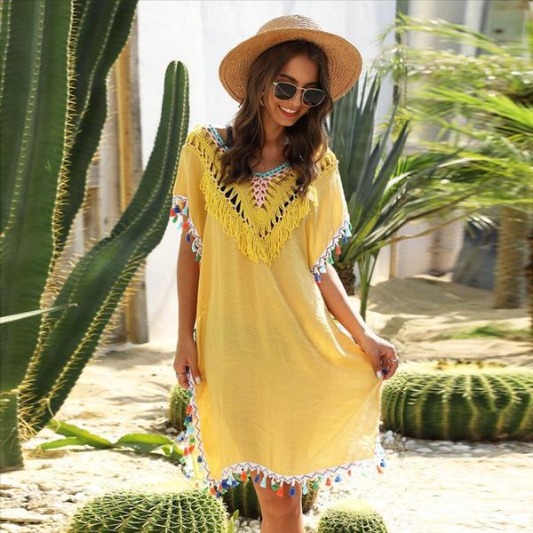 pareo beach cover up boho backless bikini 2021 swimsuit cover up plage beach wear tassel swimwear bathing suit tunic, Black;gray 
pareo beach cover up boho backless bikini 2021 swimsuit cover up plage beach wear tassel swimwear bathing suit tunic, Black;gray