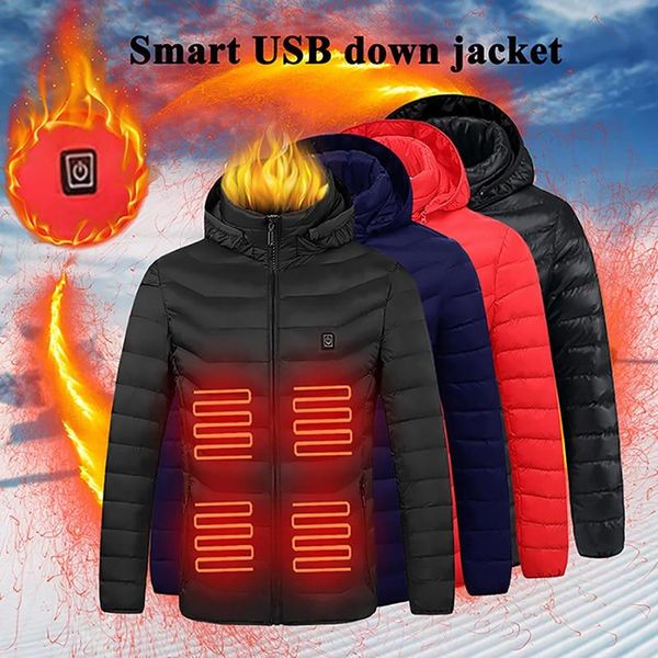 men's down & parkas men winter warm usb heating jackets coat smart thermostat solid hooded heated parka waterproof outdoor thermal clot, Black
men's down & parkas men winter warm usb heating jackets coat smart thermostat solid hooded heated parka waterproof outdoor thermal clot, Black